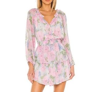 Loveshackfancy Popover Dress Blueberry Frosting New With Tags Size Medium